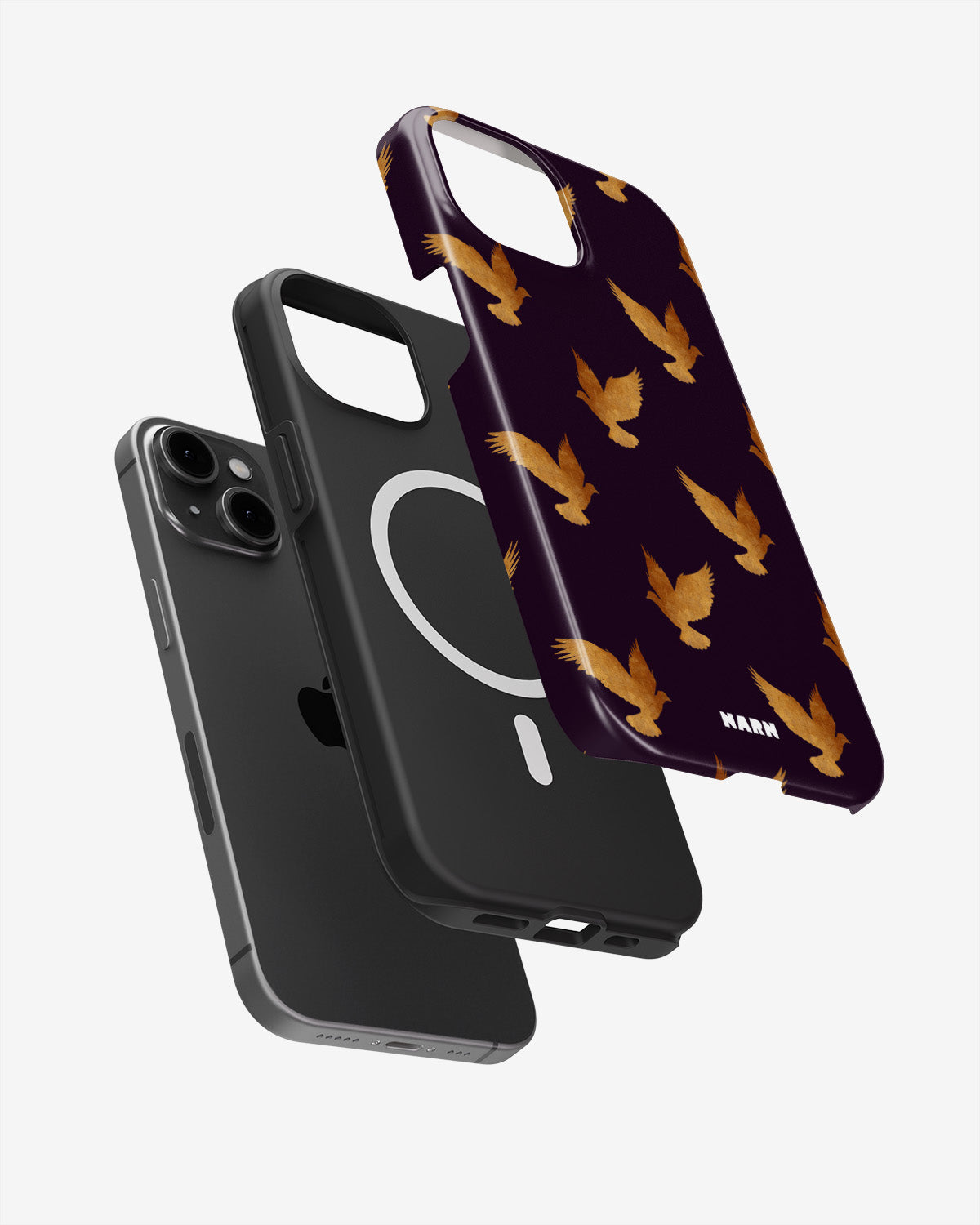 iPhone 14 Plus Tough Case – Royal Doves - View 2