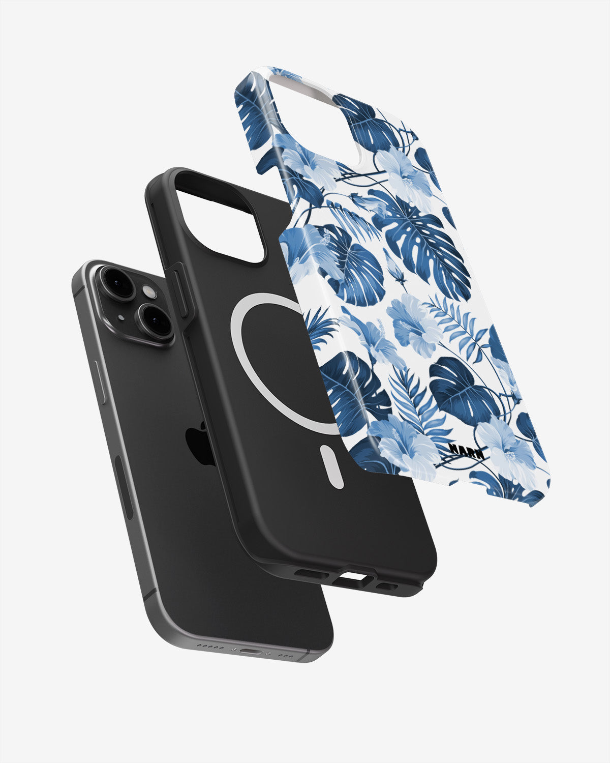 iPhone 14 Plus Tough Case – Blue Tropics - View 2