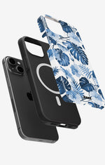 iPhone 14 Plus Tough Case – Blue Tropics - View 2