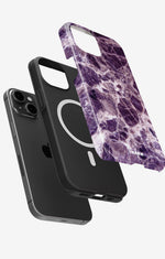 iPhone 14 Plus Tough Case – Purple Marble - View 2