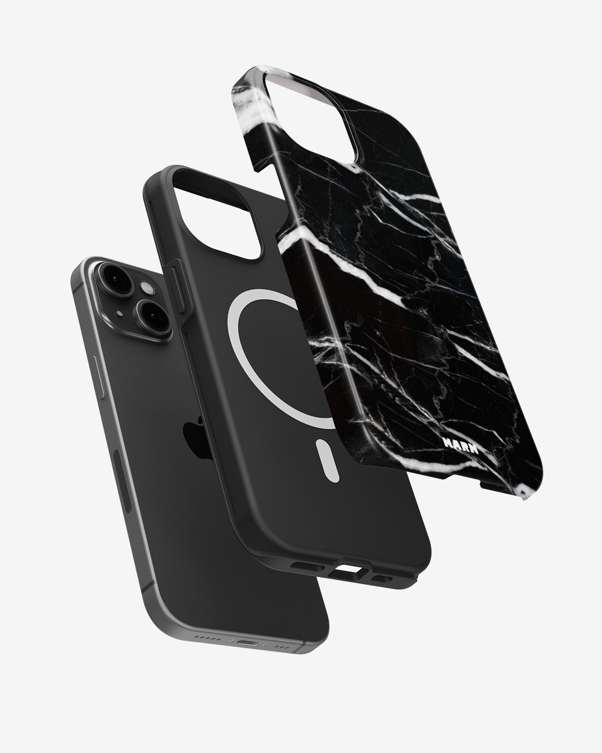 iPhone 14 Plus Tough Case – Black Marble - View 2