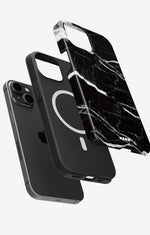 iPhone 14 Plus Tough Case – Black Marble - View 2