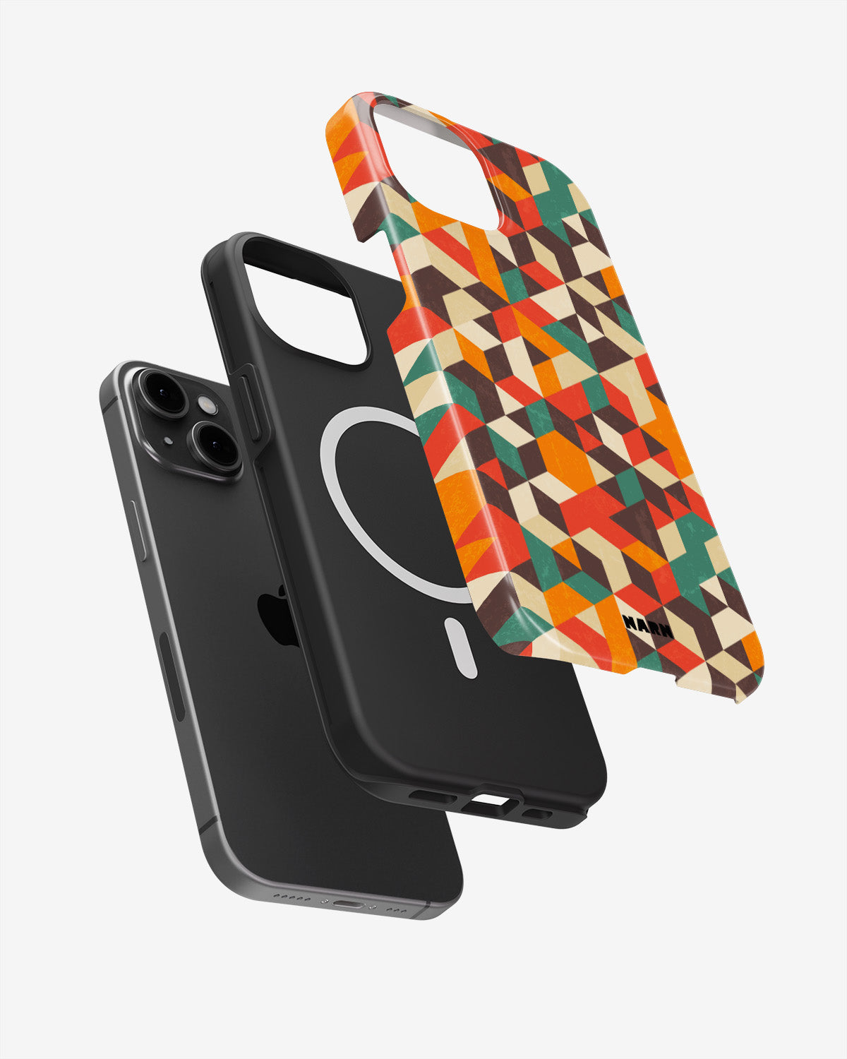 iPhone 14 Plus Tough Case – Retro Geometric - View 2