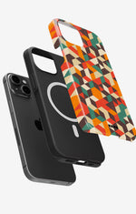 iPhone 14 Plus Tough Case – Retro Geometric - View 2