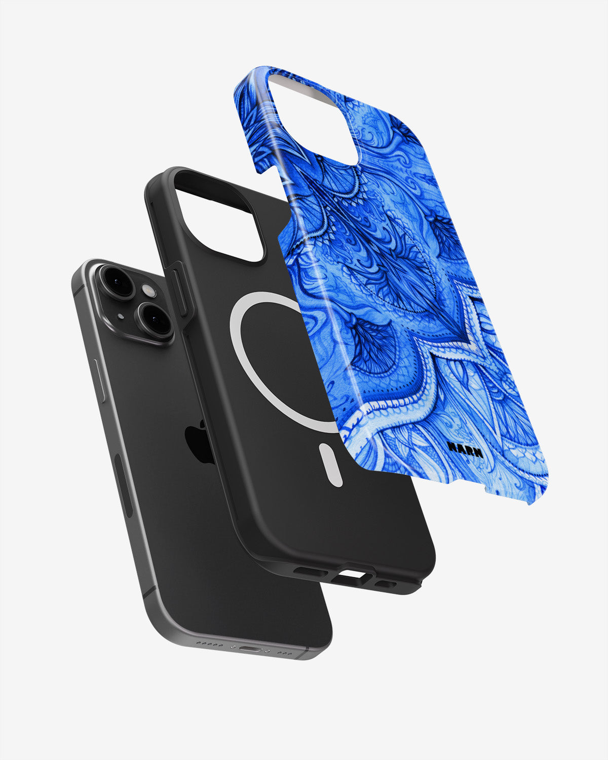 iPhone 14 Plus Tough Case – Blue Vintage - View 2