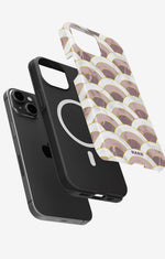 iPhone 14 Plus Tough Case – Pink Marble Waves - View 2