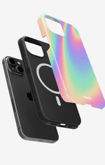 iPhone 14 Plus Tough Case – Rainbow Haze - View 2