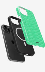 iPhone 14 Plus Tough Case – Turquoise Snake - View 2