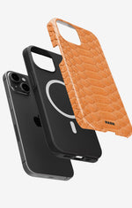 iPhone 14 Plus Tough Case – Orange Snake - View 2