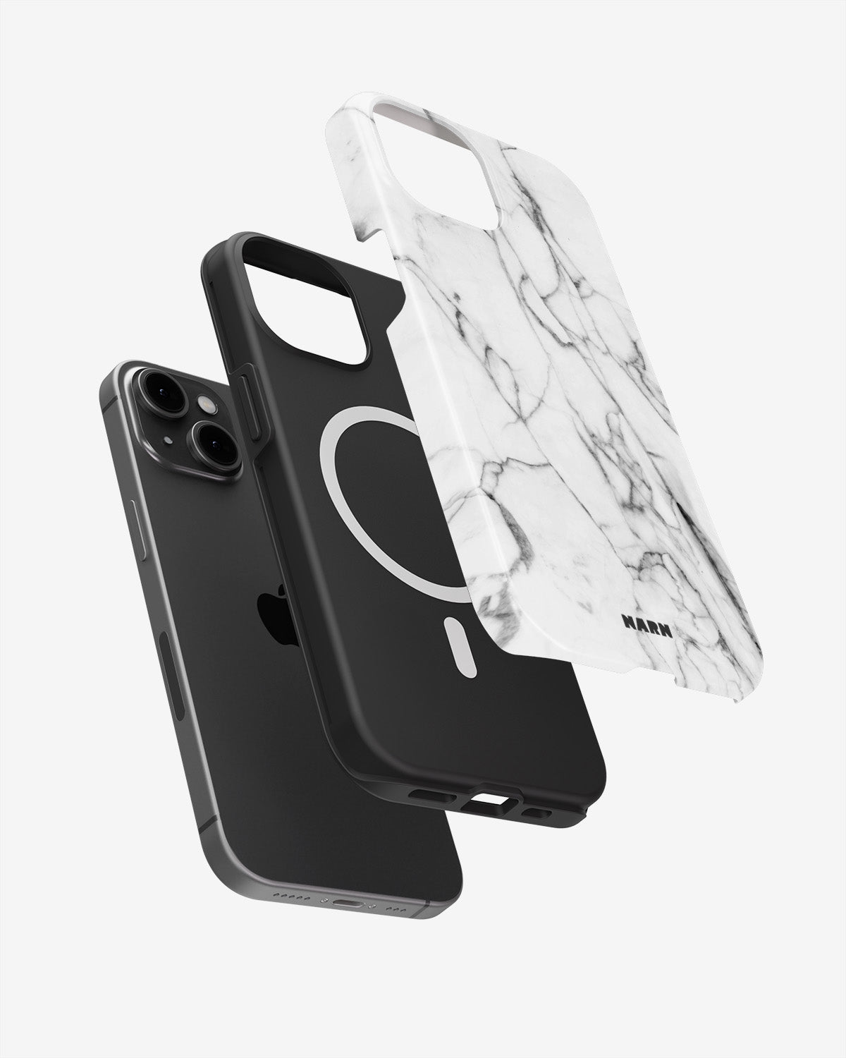 iPhone 14 Plus Tough Case – Milky Marble - View 2