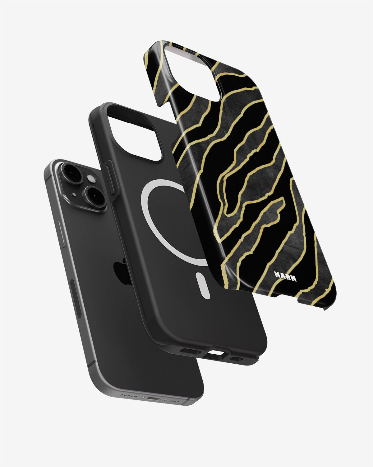 iPhone 14 Plus Tough Case – Golden Zebra - View 2