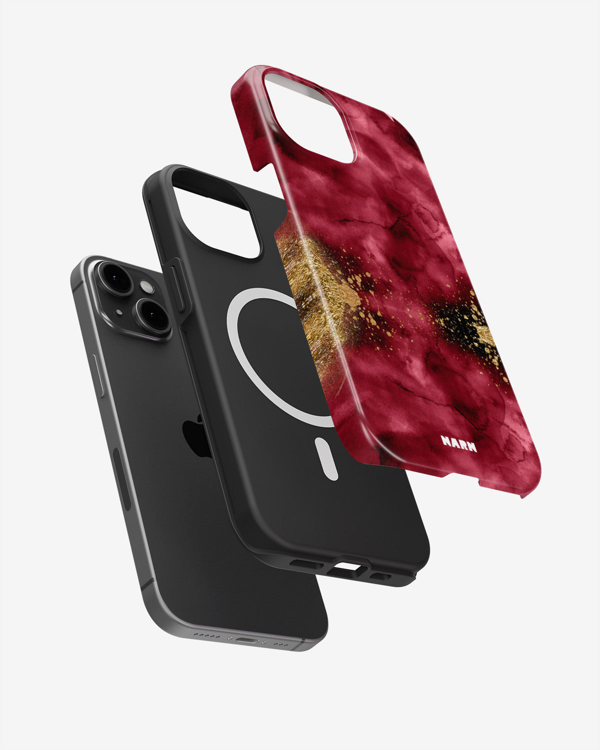 iPhone 14 Plus Tough Case – Burgendy Shimmer - View 2