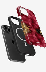iPhone 14 Plus Tough Case – Burgendy Shimmer - View 2