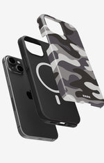 iPhone 14 Plus Tough Case – Grey Camo - View 2