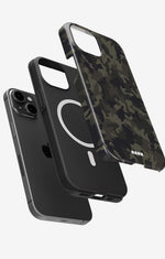 iPhone 14 Plus Tough Case – Jungle Green Camo - View 2
