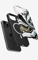 iPhone 14 Plus Tough Case – Golden Swirl - View 2