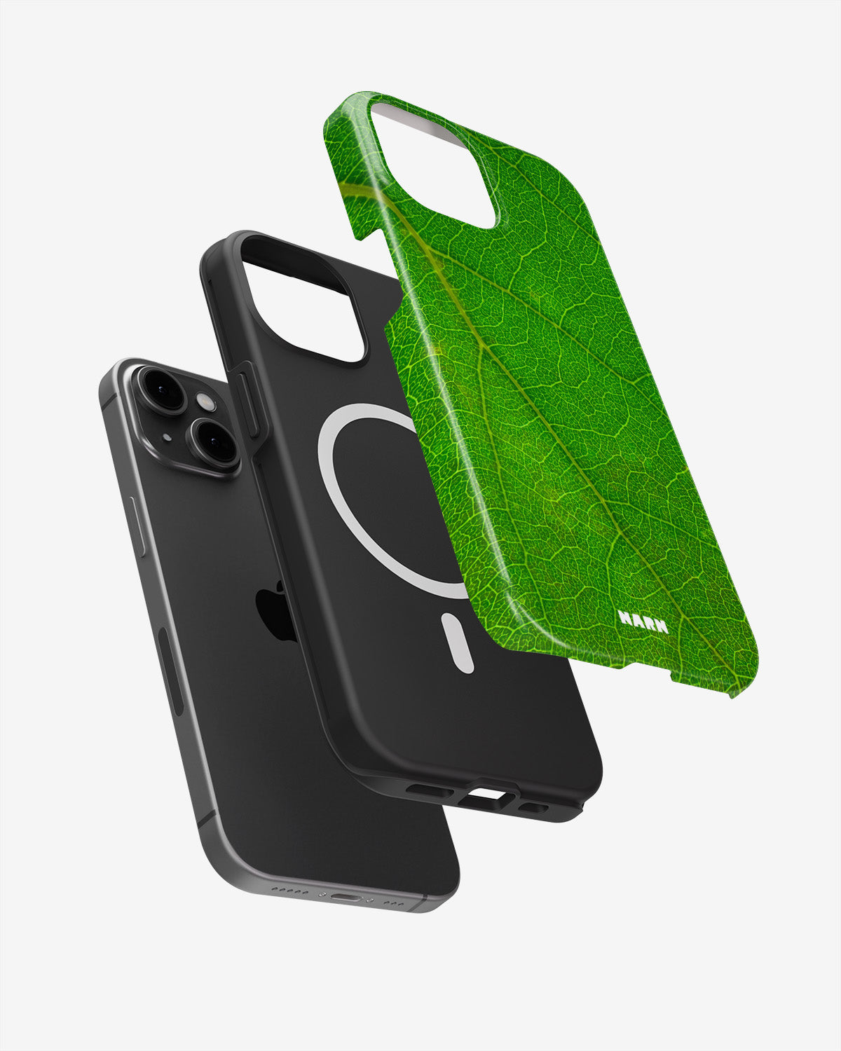 iPhone 14 Plus Tough Case – Green Leafy - View 2