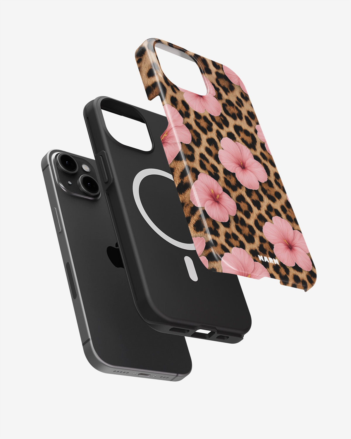 iPhone 14 Plus Tough Case – Leopard Flower - View 2