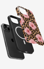 iPhone 14 Plus Tough Case – Leopard Flower - View 2