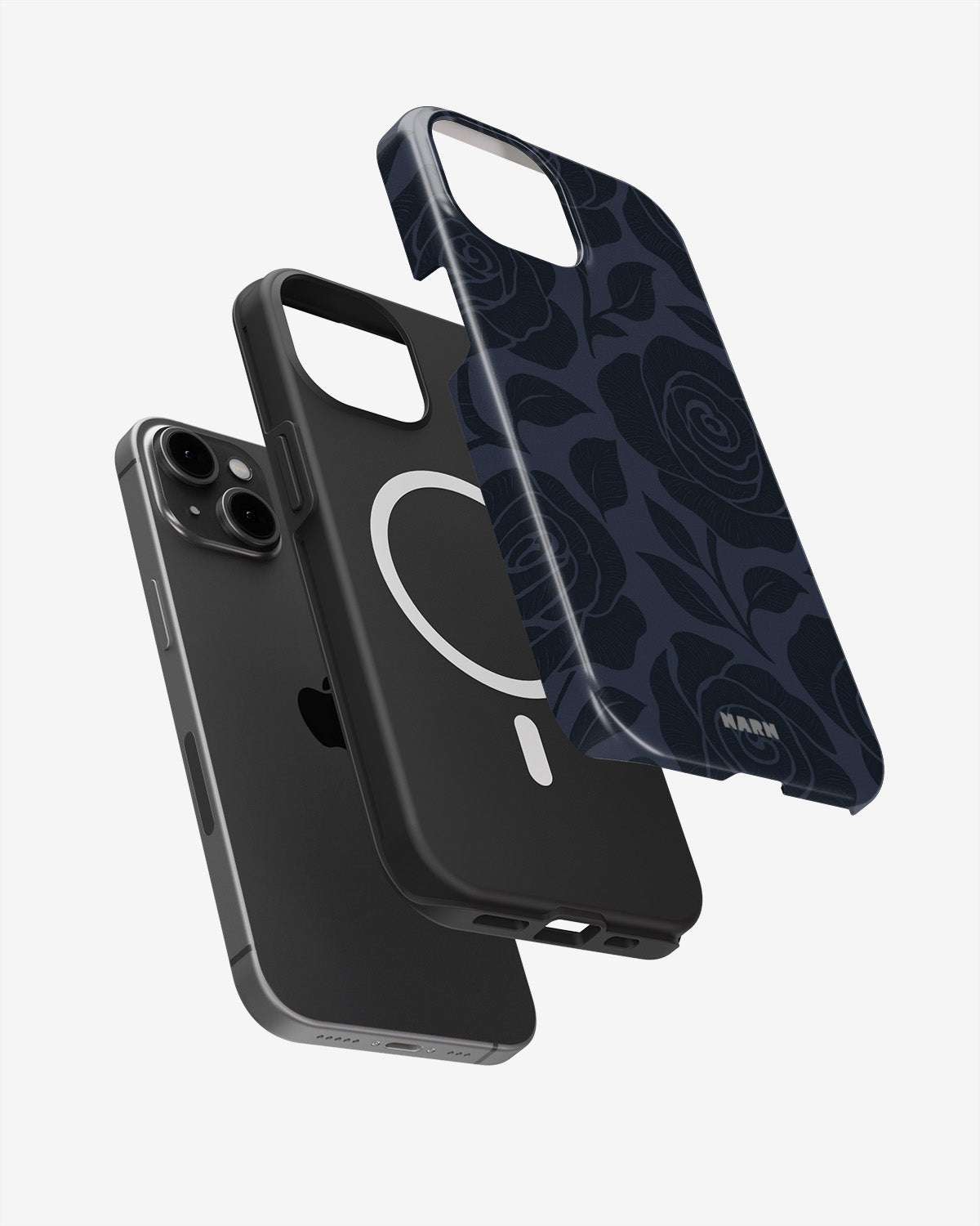 iPhone 14 Plus Tough Case – Midnight Rose - View 2