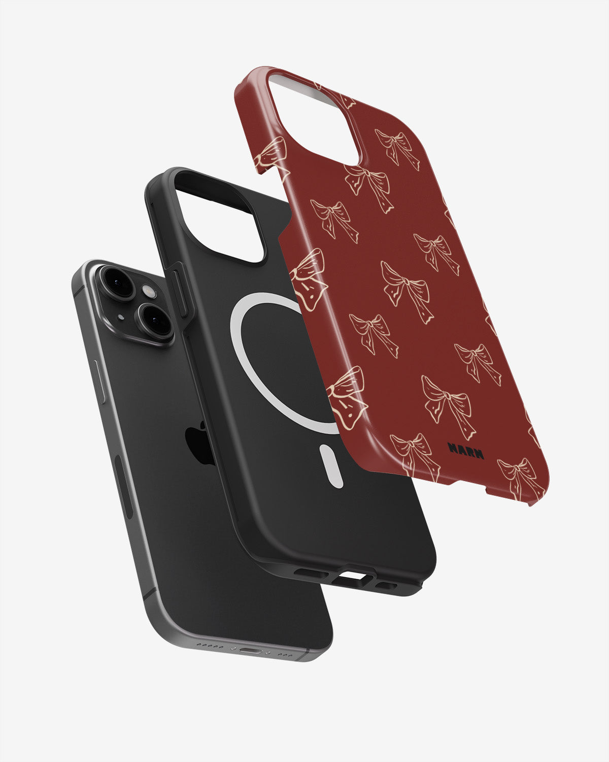 iPhone 14 Plus Tough Case – Cherry Bows - View 2