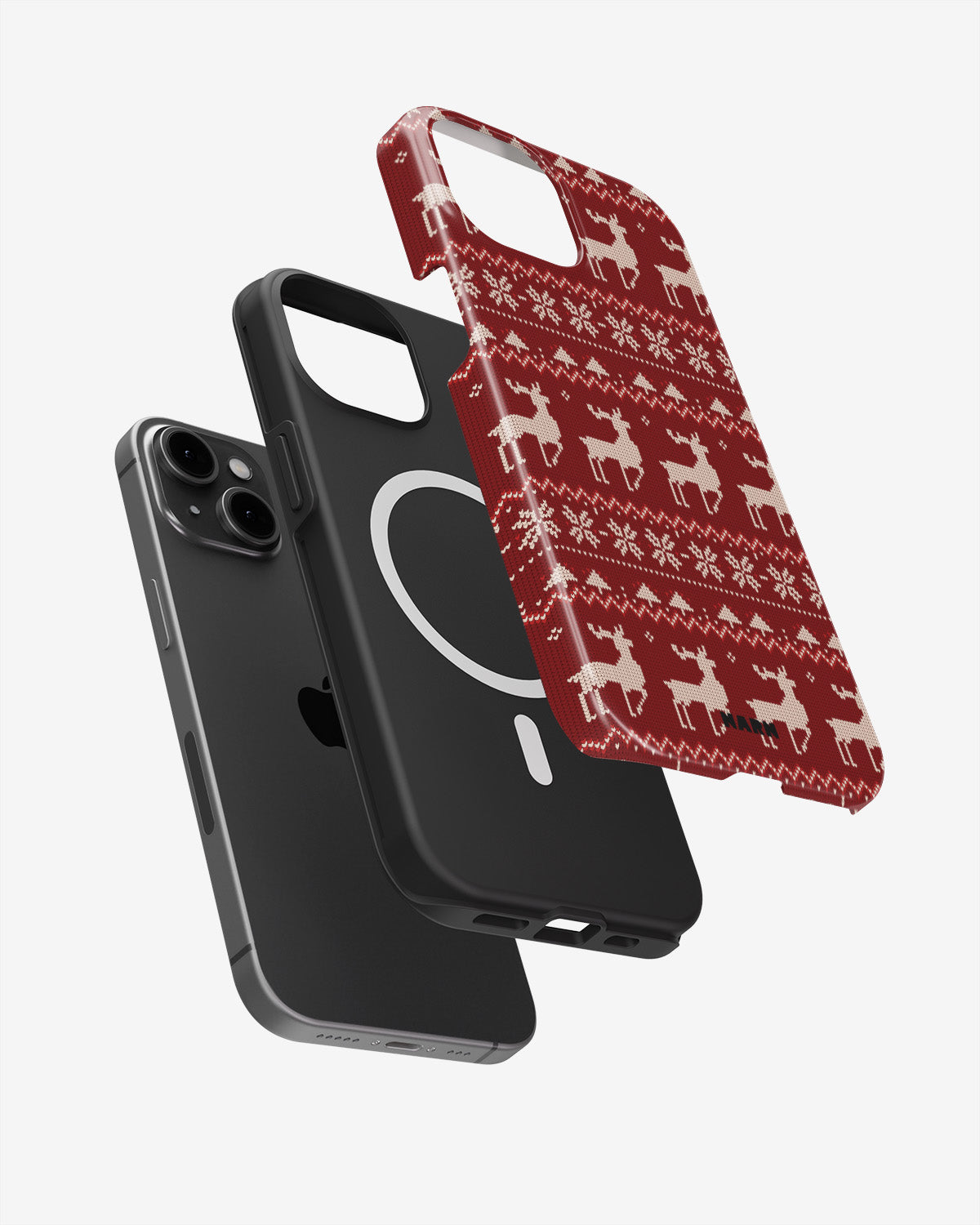 iPhone 14 Plus Tough Case – Reindeer Knit - View 2