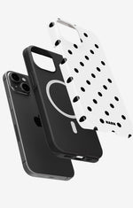 iPhone 14 Plus Tough Case – Mono Dots - View 2