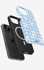 iPhone 14 Plus Tough Case – Blue Daisies - View 2