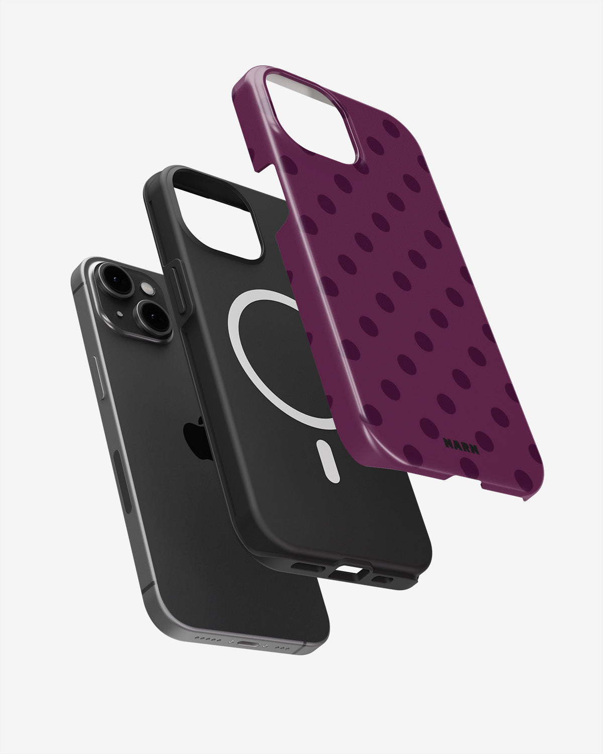 iPhone 14 Plus Tough Case – Plum - View 2