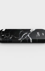 iPhone 14 Plus Tough Case – Custom - Black Marble - View 3