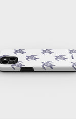iPhone 14 Plus Tough Case – Blue Turtles - View 3