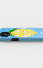 iPhone 14 Plus Tough Case – Lemon Quote - View 3