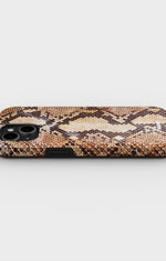 iPhone 14 Plus Tough Case – Brown Snakeskin - View 3