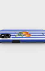 iPhone 14 Plus Tough Case – Orange Stripes - View 3