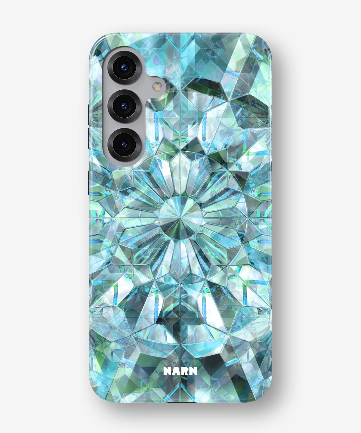 Samsung Galaxy S24 FE Tough Case – Green Crystals - View 1