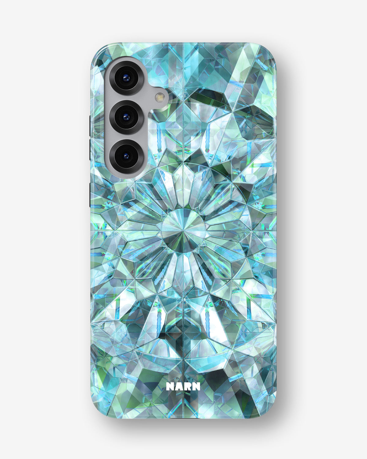 Samsung Galaxy S24 FE Tough Case – Green Crystals - View 1