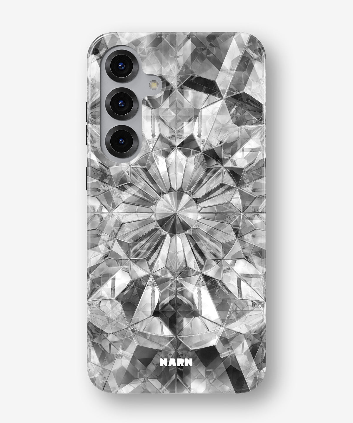 Samsung Galaxy S24 FE Tough Case – Grey Crystals - View 1