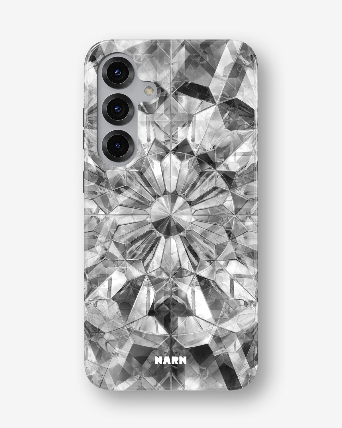 Samsung Galaxy S24 FE Tough Case – Grey Crystals - View 1