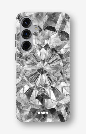 Samsung Galaxy S24 FE Tough Case – Grey Crystals - View 1