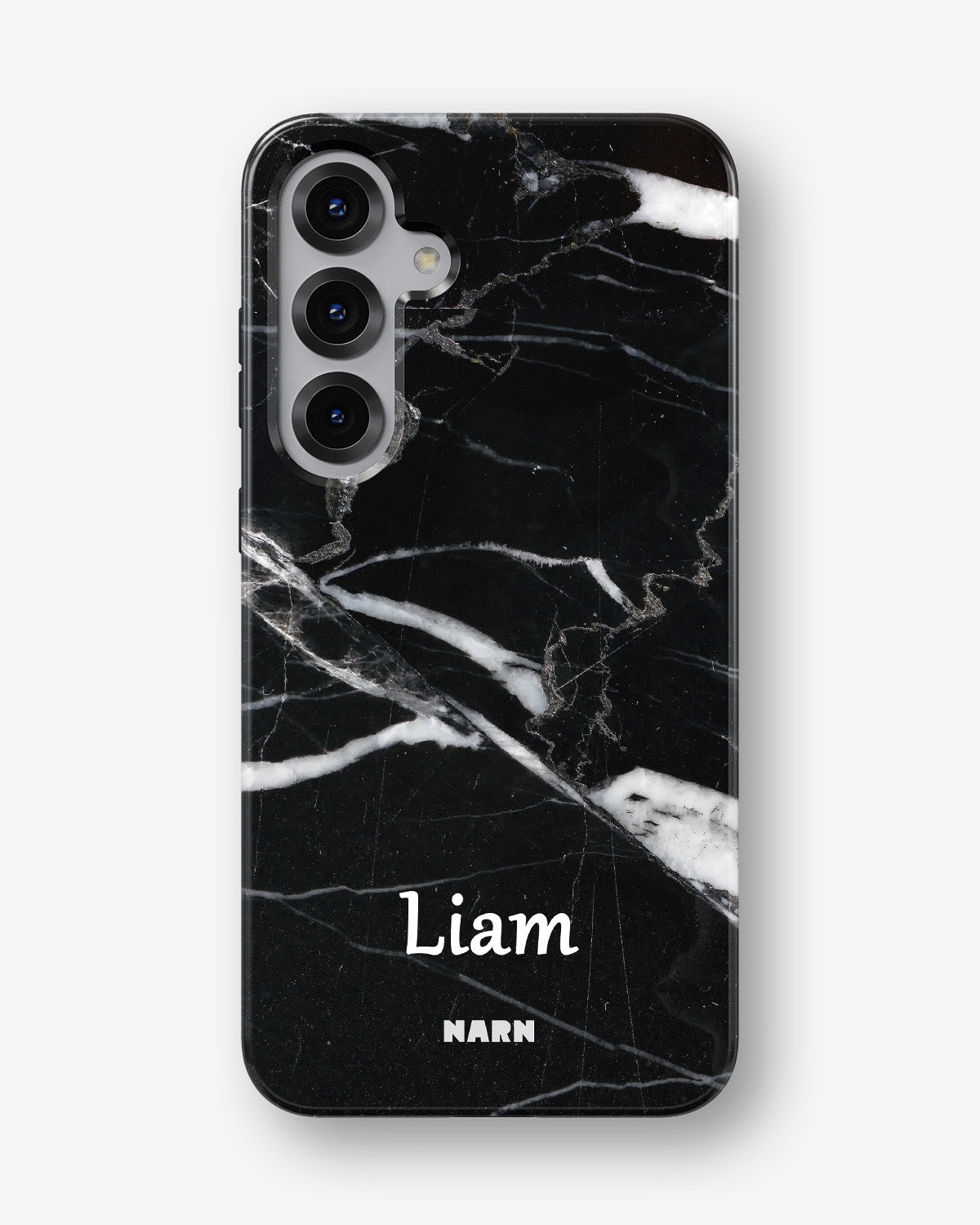 Samsung Galaxy S24 FE Tough Case – Custom - Black Marble - View 1