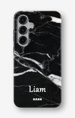 Samsung Galaxy S24 FE Tough Case – Custom - Black Marble - View 1