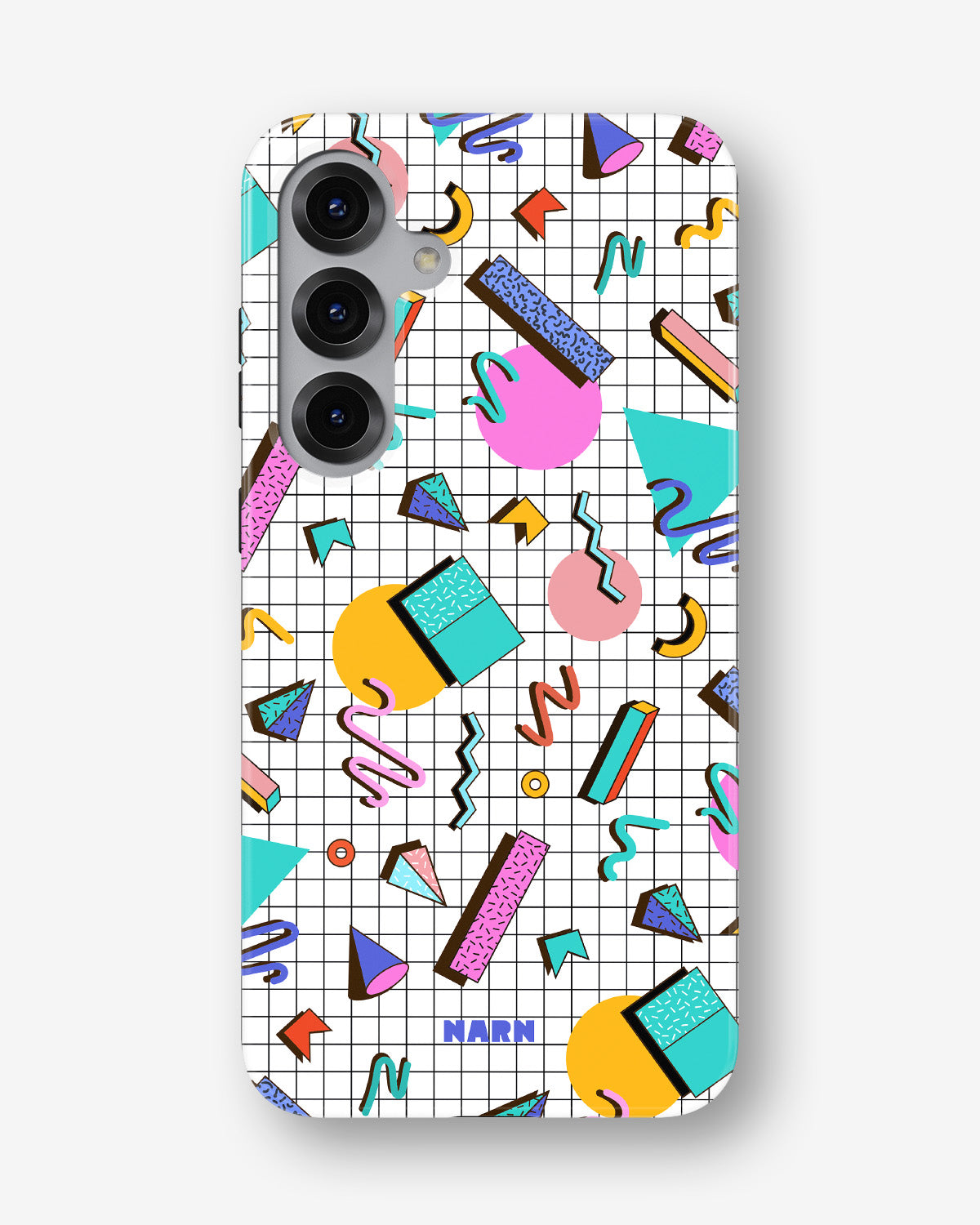 Samsung Galaxy S24 FE Tough Case – 80s Memphis - View 1