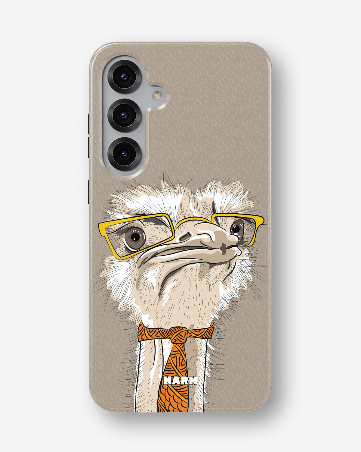 Samsung Galaxy S24 FE Tough Case – Hipster Ostrich - View 1