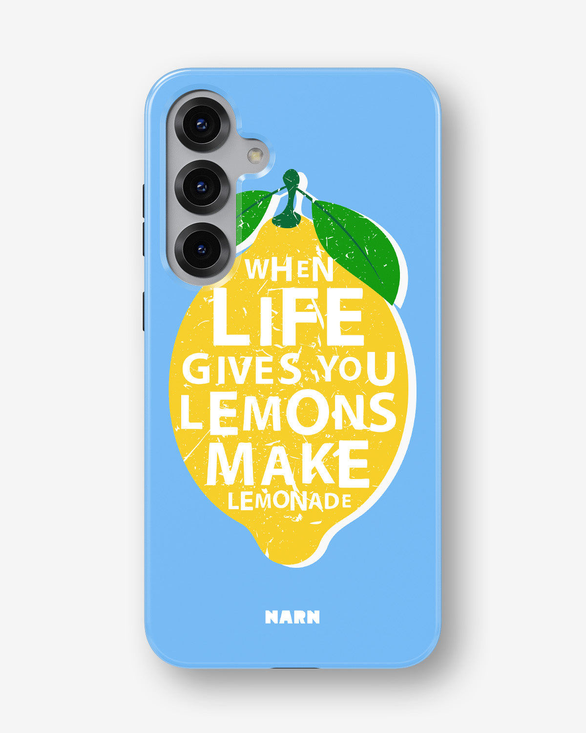 Samsung Galaxy S24 FE Tough Case – Lemon Quote - View 1