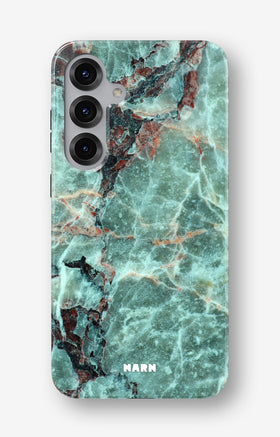 Samsung Galaxy S24 FE Tough Case – Green Marble - View 1