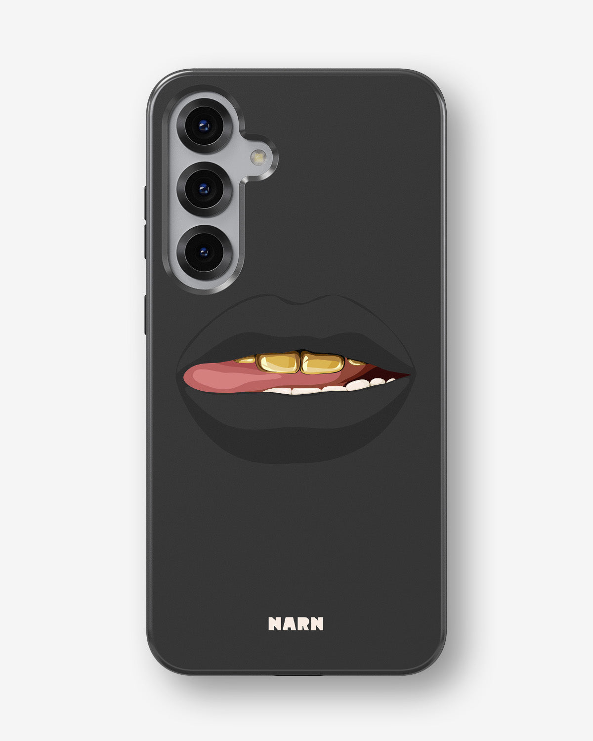 Samsung Galaxy S24 FE Tough Case – Golden Lips - View 1