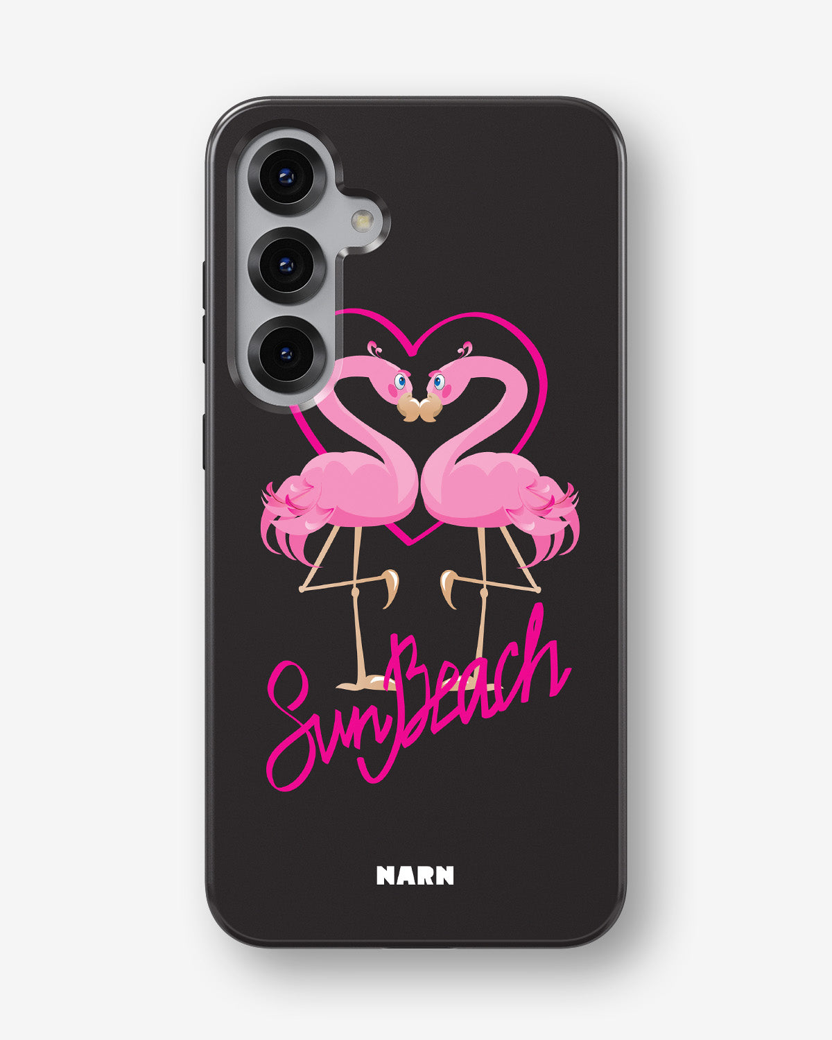 Samsung Galaxy S24 FE Tough Case – Beach Flamingo - View 1