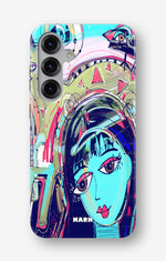 Samsung Galaxy S24 FE Tough Case – Abstract Cat - View 1