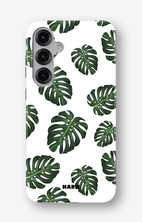 Samsung Galaxy S24 FE Tough Case – Monstera Pattern - View 1