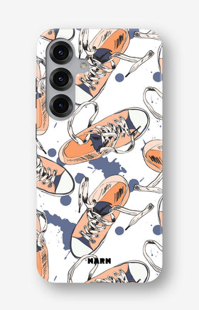Samsung Galaxy S24 FE Tough Case – Apricot Sneakers - View 1